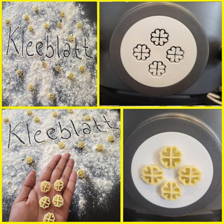 MY PASTA - Kleeblatt - Zubehör für Nudelmaschinen Nudelscheibe kompatibel mit Philips Nudelmaschine
