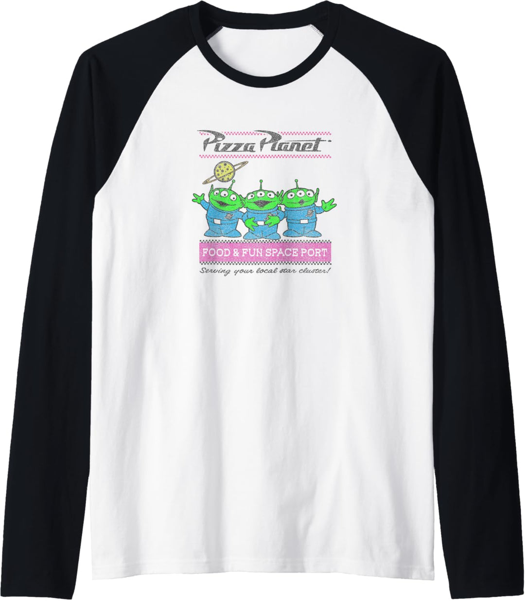 Disney Pixar Toy Story Pizza Planet Aliens Raglan