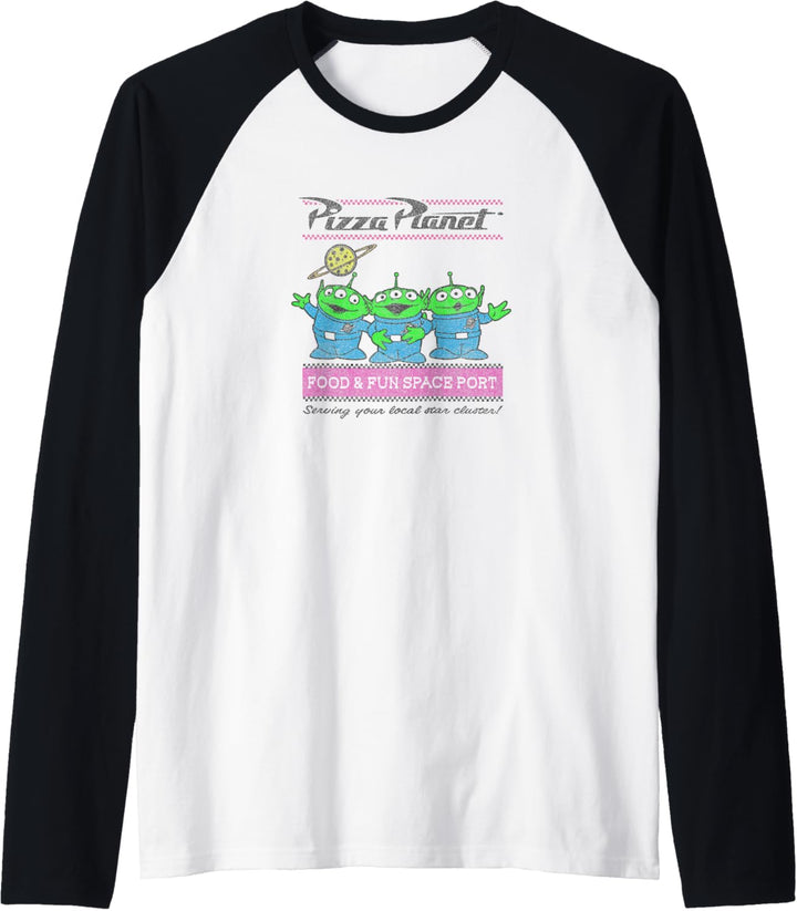 Disney Pixar Toy Story Pizza Planet Aliens Raglan