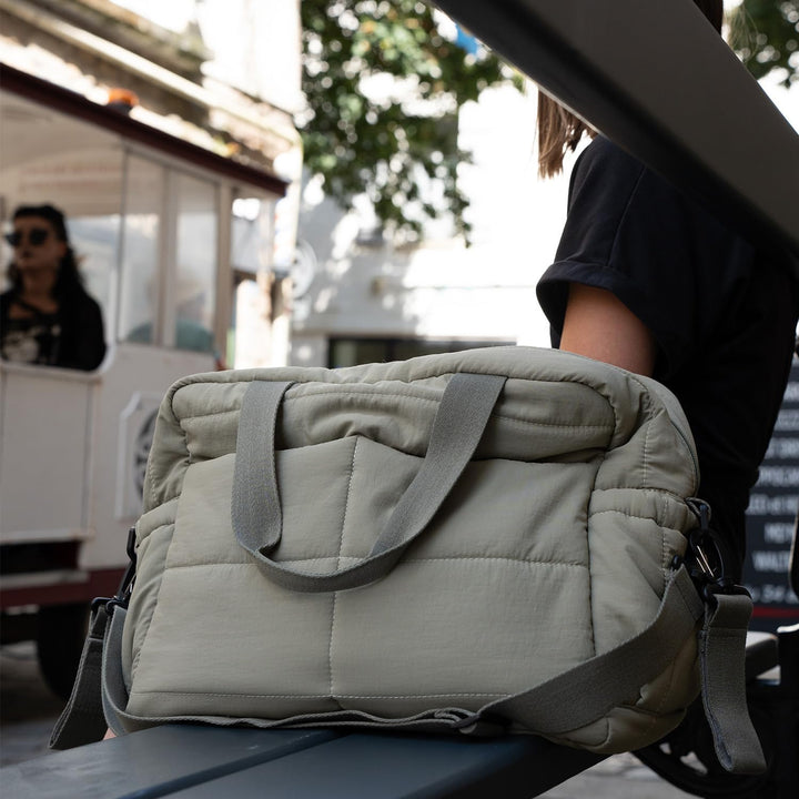Thermobaby - Wickeltasche, gesteppt, Plumea – Tasche für Mutter und Baby – Tasche mit Wickelunterlag