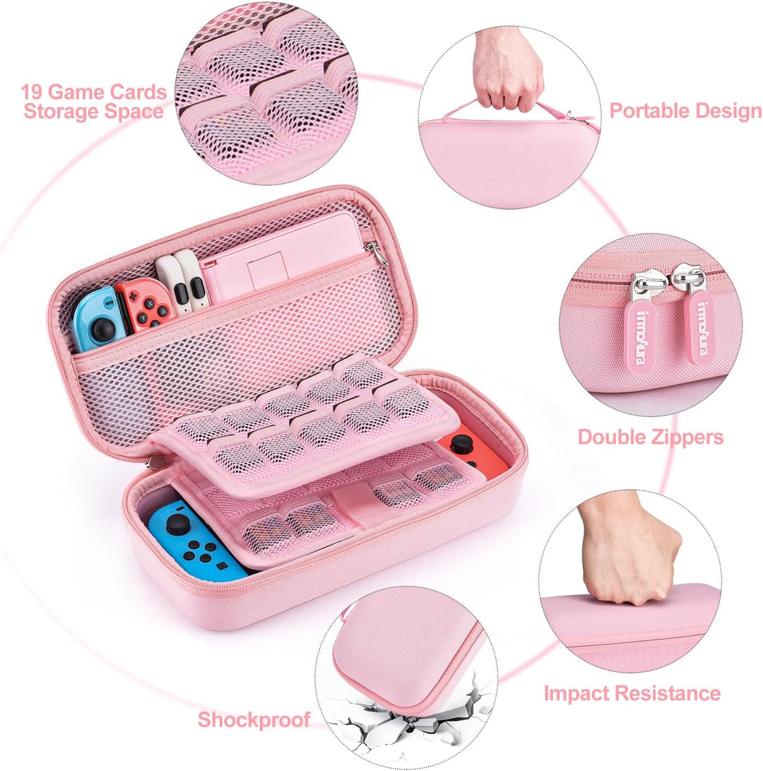 Switch Tasche für NS Switch - innoAura 18 in 1 Switch Zubehör mit Switch Hülle, Switch Hülle, Switch