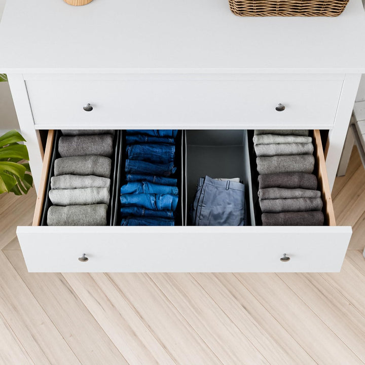 4x Organizer für Hemnes Kommode, Unterteilung für Schublade, 42 x 20,5 x 13cm, ideal für T-Schirts,