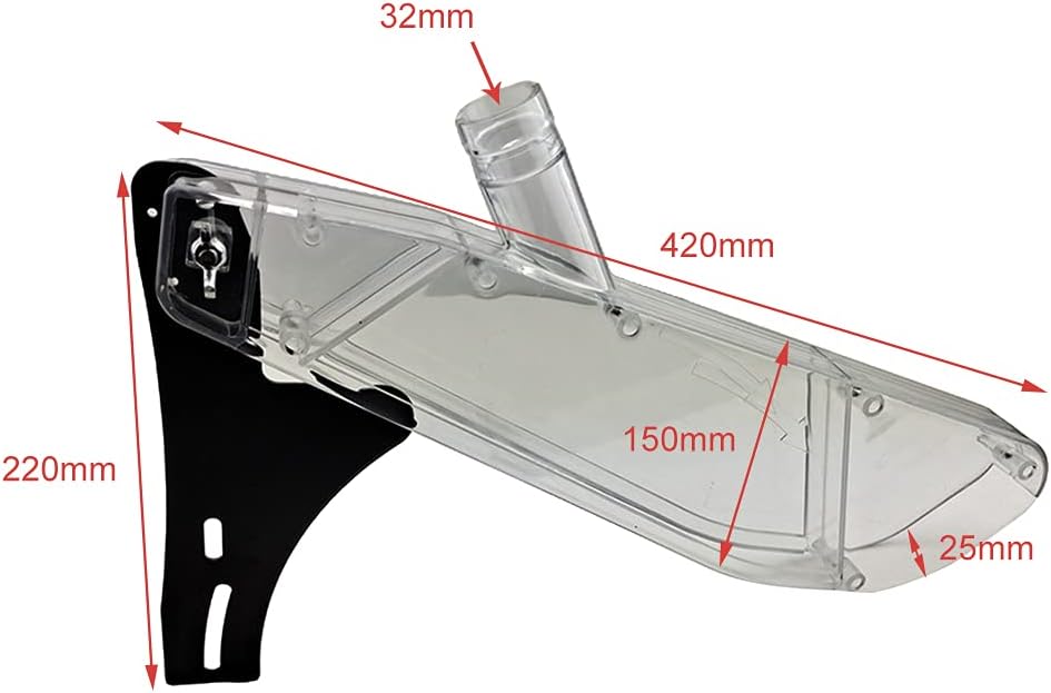 perfk Kreissägen Schutzhülle Abdeckung, Praktische Werkzeug für Machen die Mehr Transparent, Transpa