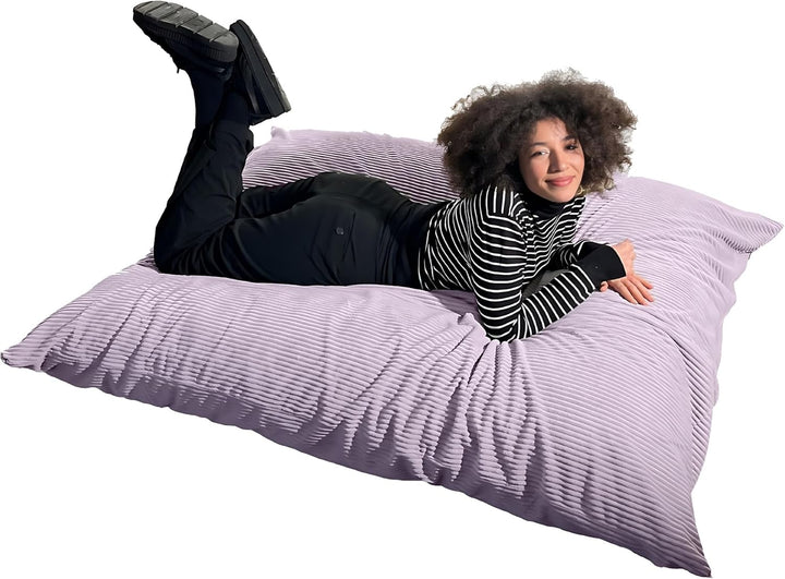 bananair - Sitzsack XXL aus Cordstoff Breit Gerippt für Kinder und Erwachsene - Weich und Bequem - M