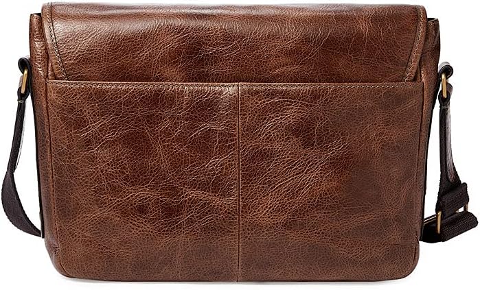 Fossil Herren Greenville Leder Messenger Bag, MBG9560222 40,7 cm L x 7,0 cm B x 29,3 cm H Hell Braun