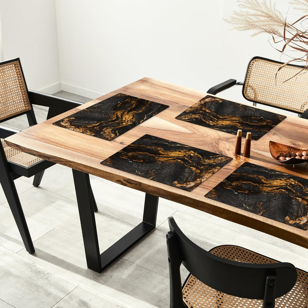 KitchenYeah© Platzsets Abwaschbar 6-Teilig 45x30 cm Tischsets Platzdeckchen Platzset Unterlage Tisch