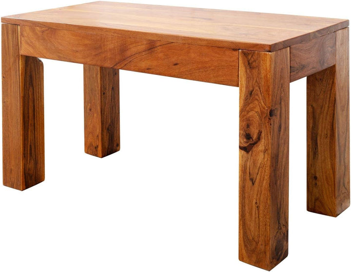 MASSIVMOEBEL24.DE Akazie Massivmöbel Bank 80x35 Honig Holz massiv Möbel Oxford #11 80x35x45 cm (BxTx