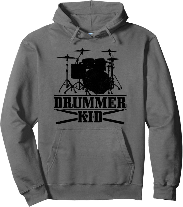 Drummer Kid Schlagzeug Vintage Schlagzeuger Geschenk Pullover Hoodie