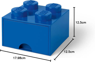 Room Copenhagen L4005B.00 40051731 Storage Brick 4 mit Schubladen, Blau, 25 x 25,2 cm, 25 x 25,2 x c