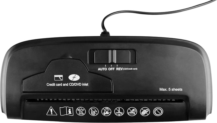 Dokumentenzerstörer Media-Tech MT215 Avec Panier (Noir)