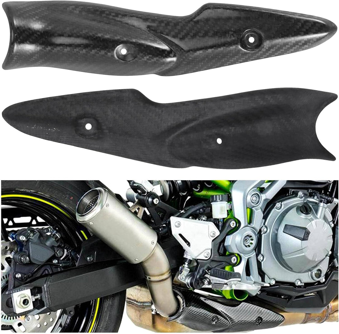 Iegefirm für Z900 2017-2019 Motorrad Auspuff Anlage Mitte Link Rohr Kohle Faser Hitze Schild Abdecku