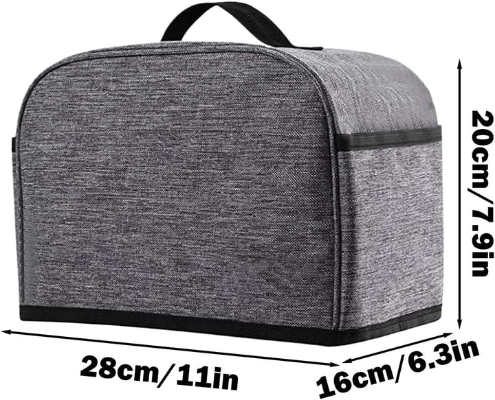 Toaster-Abdeckung, 2 Küchengeräte, und Fingerabdruckschutz mit Marmeladenverteiler-Halter und Toaste