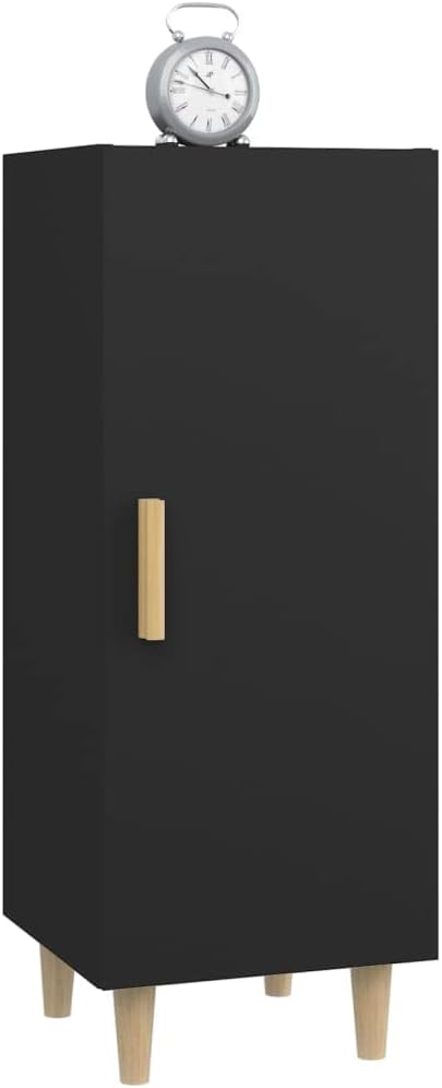 Sideboard Schwarz 34,5x34x90 cm Allzweckschrank Schrank Klein Kleine Kommode Kommoden & Sideboards F