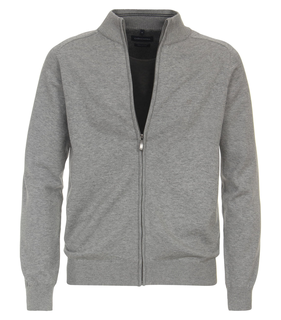 CASAMODA Herren Strickjacke, M Grau