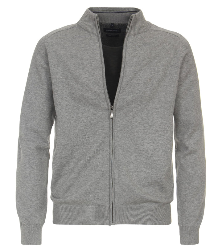 CASAMODA Strickjacke Uni XXL Grau, XXL Grau