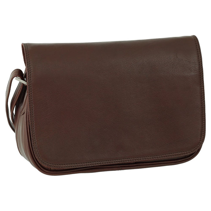 Ledershop24 Leder Damen Umhängetasche Schultertasche Festivaltasche Handtasche Tasche 28 cm vers. Fa