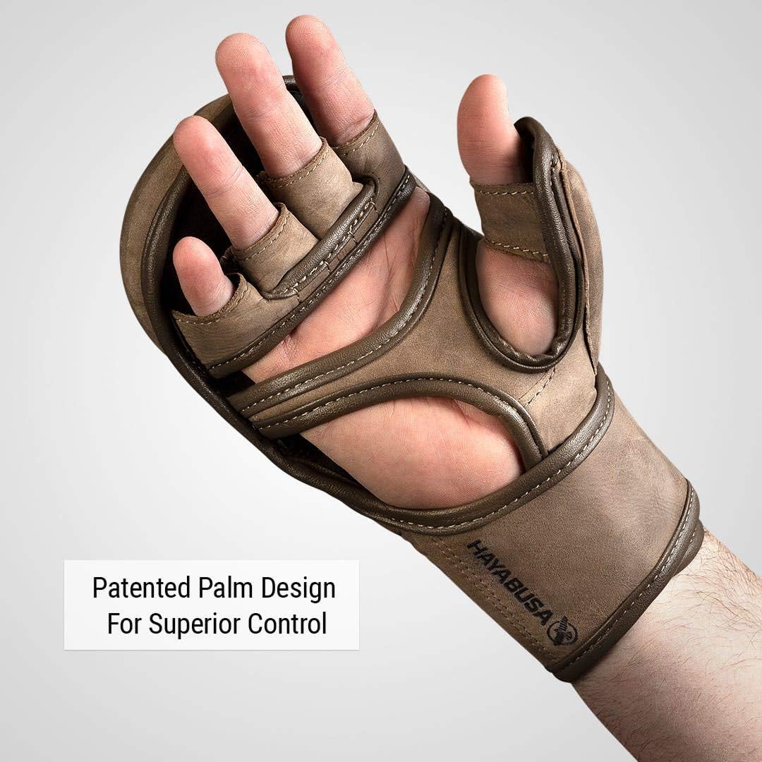 Hayabusa T3 LX 7oz Hybrid-Handschuhe aus Leder Ideal für Kampf S Braun, S Braun