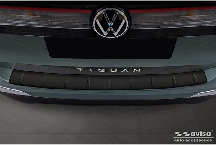 Avisa Matt-Schwarz Edelstahl Heckstossstangenschutz kompatibel mit Volkswagen Tiguan (CT1) 2024- 'Ri