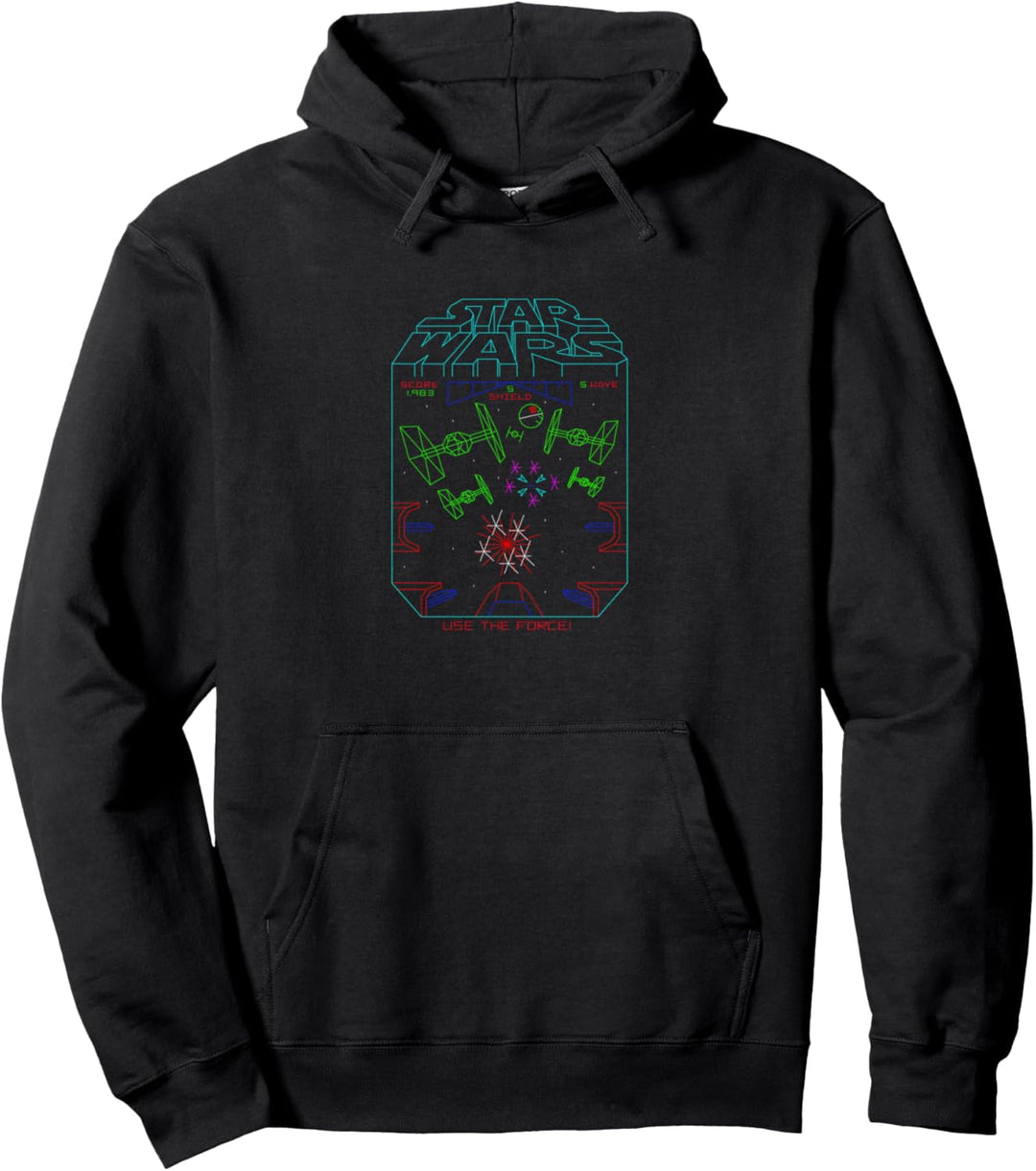 Star Wars Space Fight Vintage Arcade Pullover Hoodie