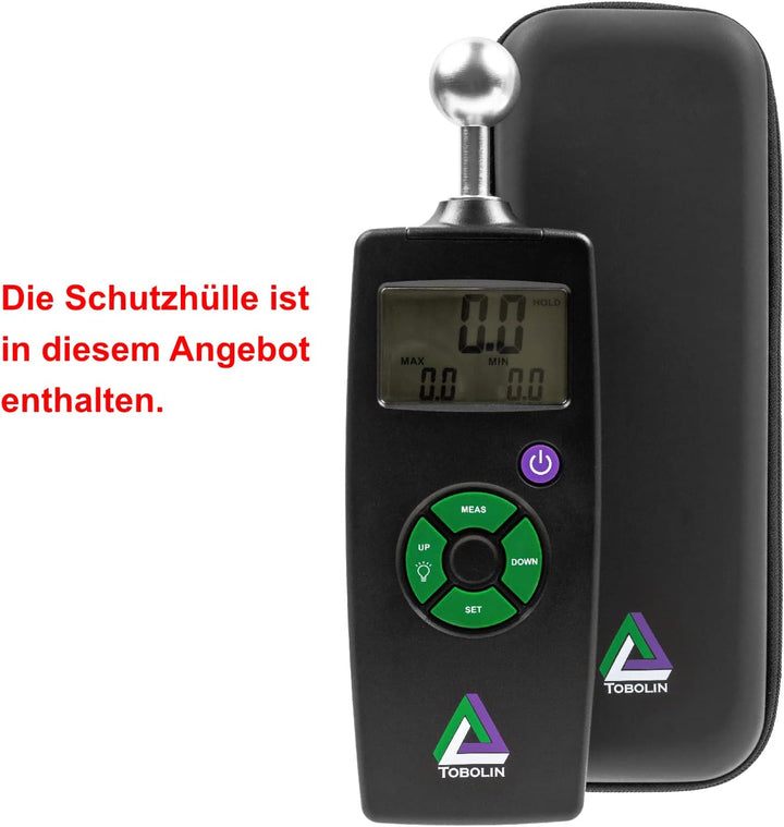 TOBOLIN Feuchtemessgerät TOBOMETER HY - Feuchtigkeitsmessgerät mit LCD-Display für Mauerwerk – Feuch