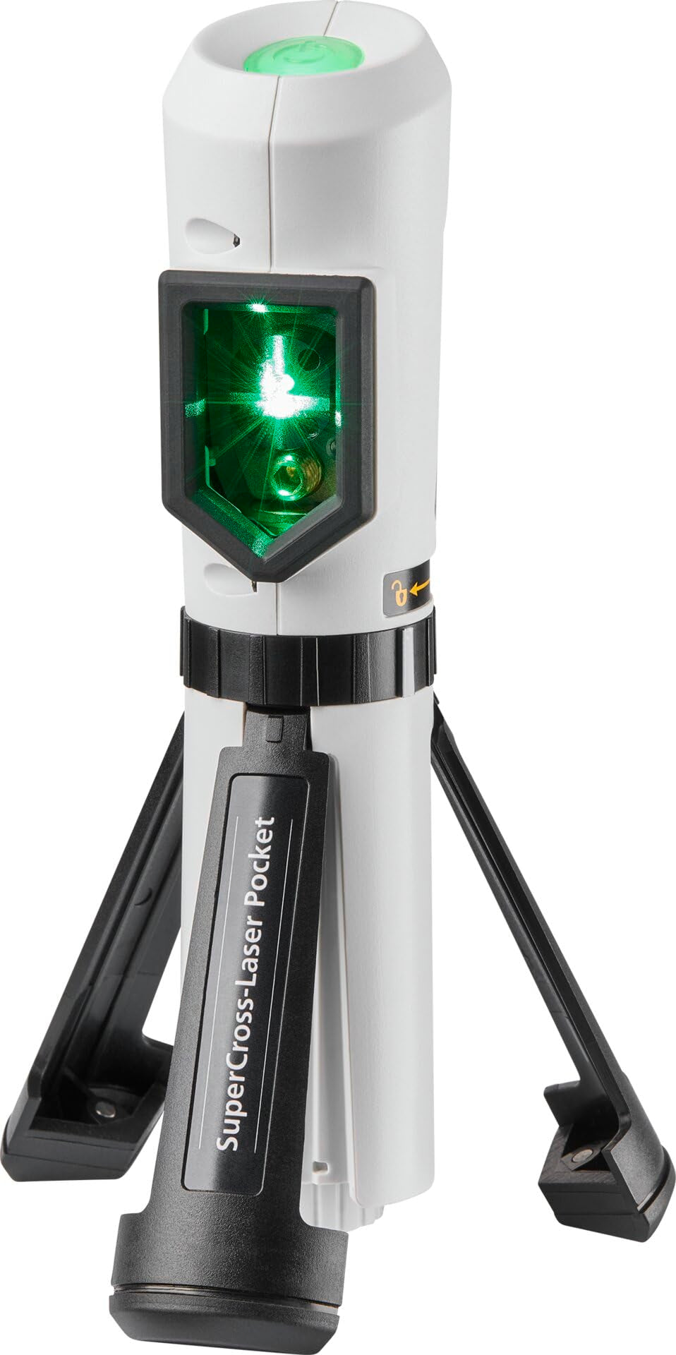 Laserliner Kreuzlinien-Laser, SuperCross-Laser Pocket, grüner Laser | Integriertes 3-Bein-Stativ, 1/