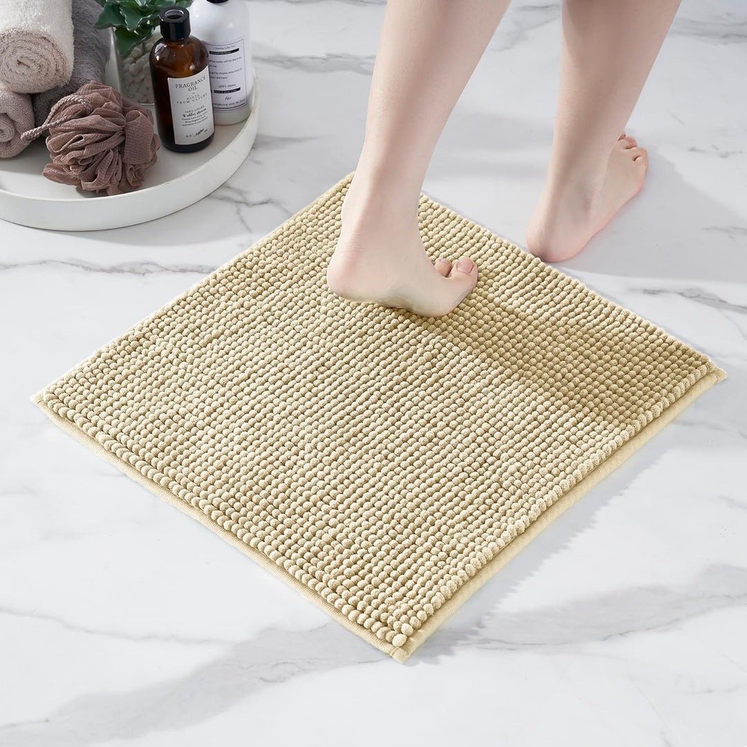 Badematte rutschfest | Als Badteppich Set kombinierbar | Badezimmer-Teppich Bad-Vorleger waschbar au
