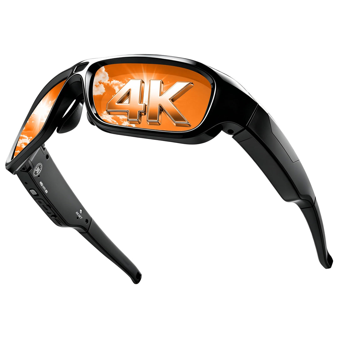 Brille mit Kamera 4K, 2026 Neu Videobrille Actionkameras für Männer