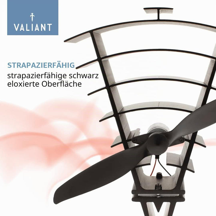 Valiant FIR364 Vanquish Ofenventilator, 250 mm, umweltfreundlich, Schwarz Vanquish, Vanquish 250