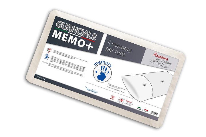 V.I.P. Very Important Pillow Kissen Memory, weiss, 50 x 80 Bianco, Bianco