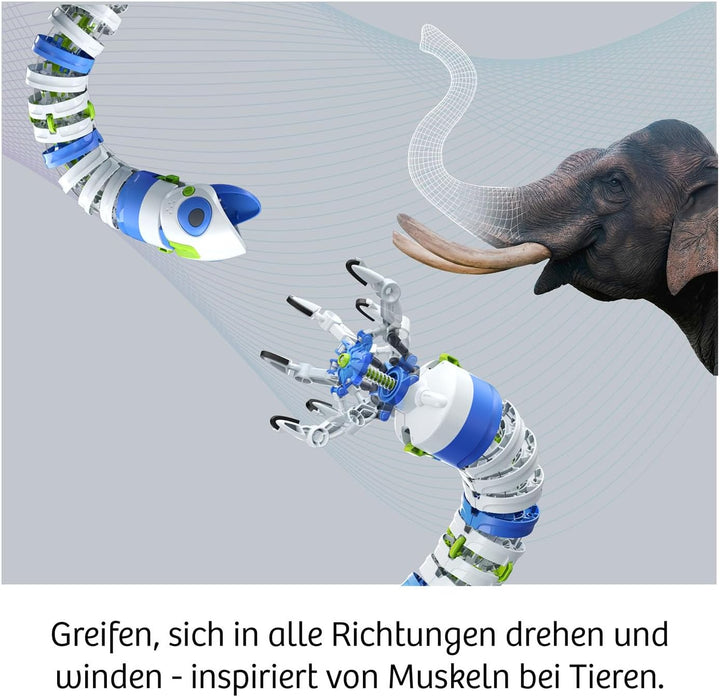 KOSMOS 621279 Bionic Robotic Arm, der Innovative Flex-Greifarm, Bausatz für Bionic Roboter, Einführu