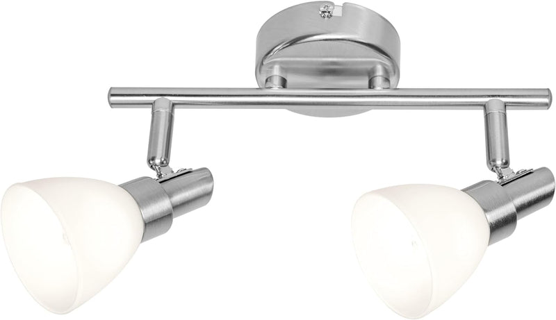 LEDVANCE LED Spotlight, 2-flammiger hochwertiger Spotstrahler aus Aluminium, geeignet für Wand und D