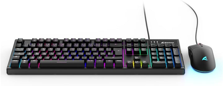 Sharkoon Skiller SGB15 Combo, RGB Gaming Keyboard & Gaming Maus