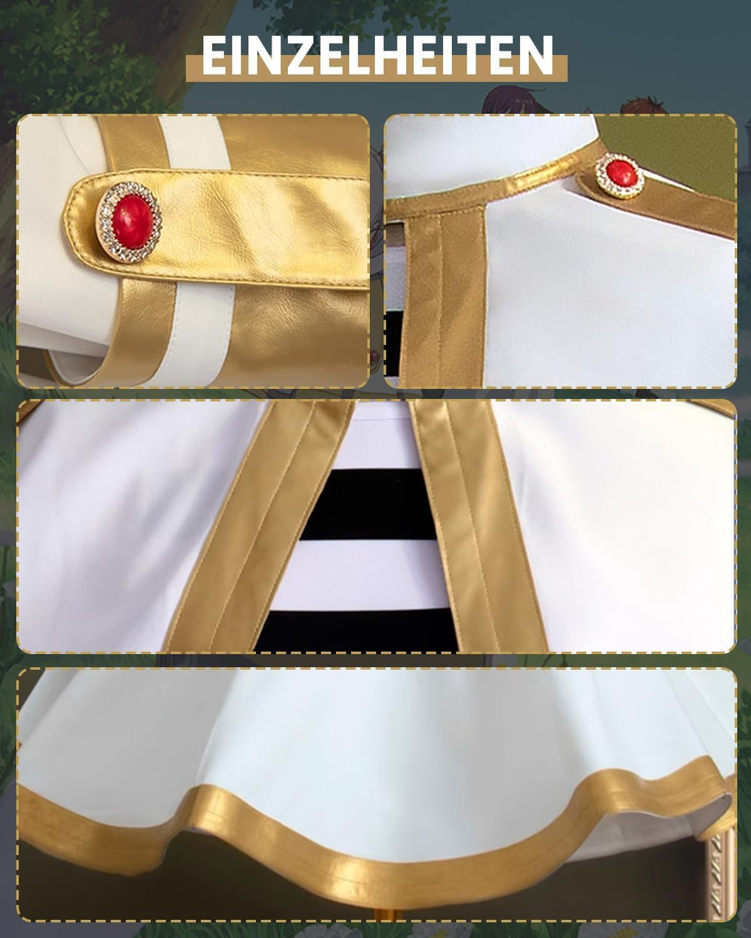 CR ROLECOS Anime Set Frieren auf der Beerdigung Himmel Cosplay Kostüm Outfit Frieren, Himmel,Heiter,