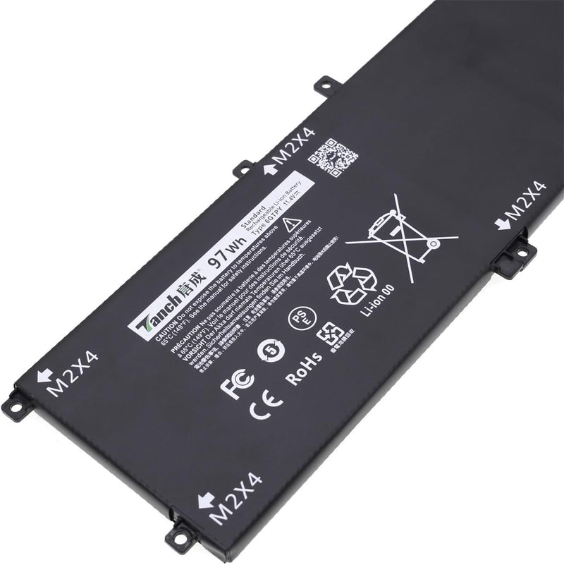 Laptop-Akku 6GTPY H5H20 GPM0365 5XJ2875 für Dell XPS 15 9560 9570 Präzision 5520 5530 11,4V 8333mAh