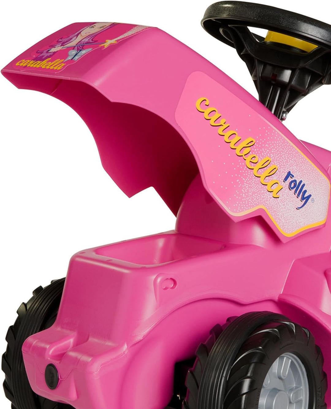 Rolly Toys 132423 - rollyMinitrac Carabella (Rutschfahrzeug, Flüsterlaufreifen, mit Hupe, ergonomisc