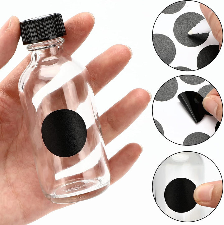 Mini Glasflaschen mit Deckel, Shot Flaschen zum Befüllen 60ml, Kleine Glasflaschen, Kleine Schnapsfl