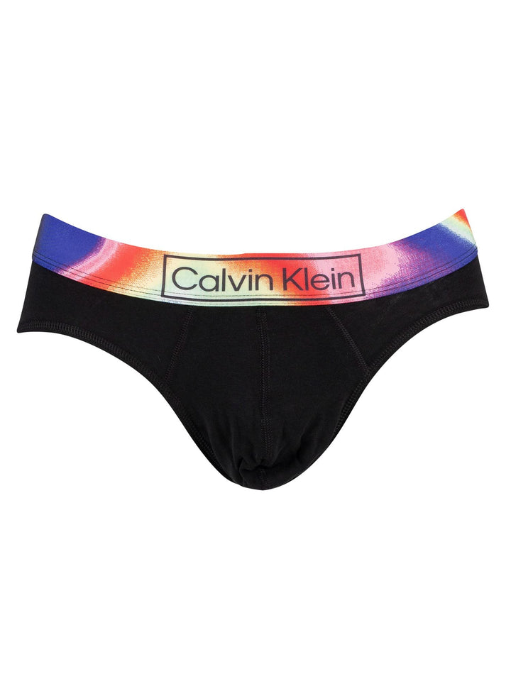Calvin Klein Herren Neu gestaltete Heritage-Hüftslips, Schwarz, XL