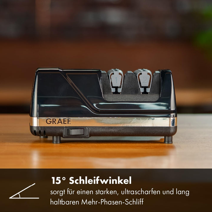 GRAEF Messerschärfer CX110 15° Schleifwinkel, schwarz