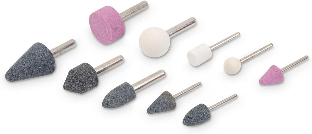 PowerPlus POWAIR0011 Druckluft Stabschleifer gerade im Set 16 Teile im Koffer