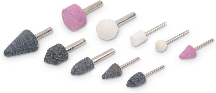 PowerPlus POWAIR0011 Druckluft Stabschleifer gerade im Set 16 Teile im Koffer