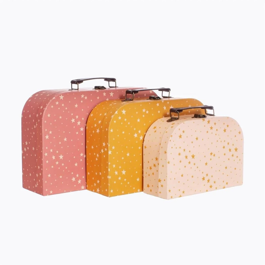 Kofferst LITTLE STARS 3-er Set laschsrosa