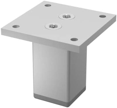 Möbelfüsse Eckig Tischbeine 30 x 30 mm Möbelfüsse Metall Tischbeine 4 Stück Aluminium Schrankfüsse S