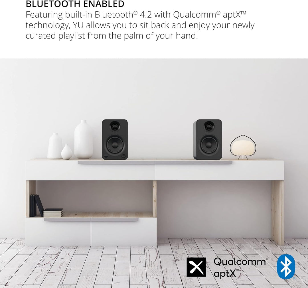 Aktivlautsprecher HiFi Bluetooth Kanto YU schwarz matt verkauft paarweise