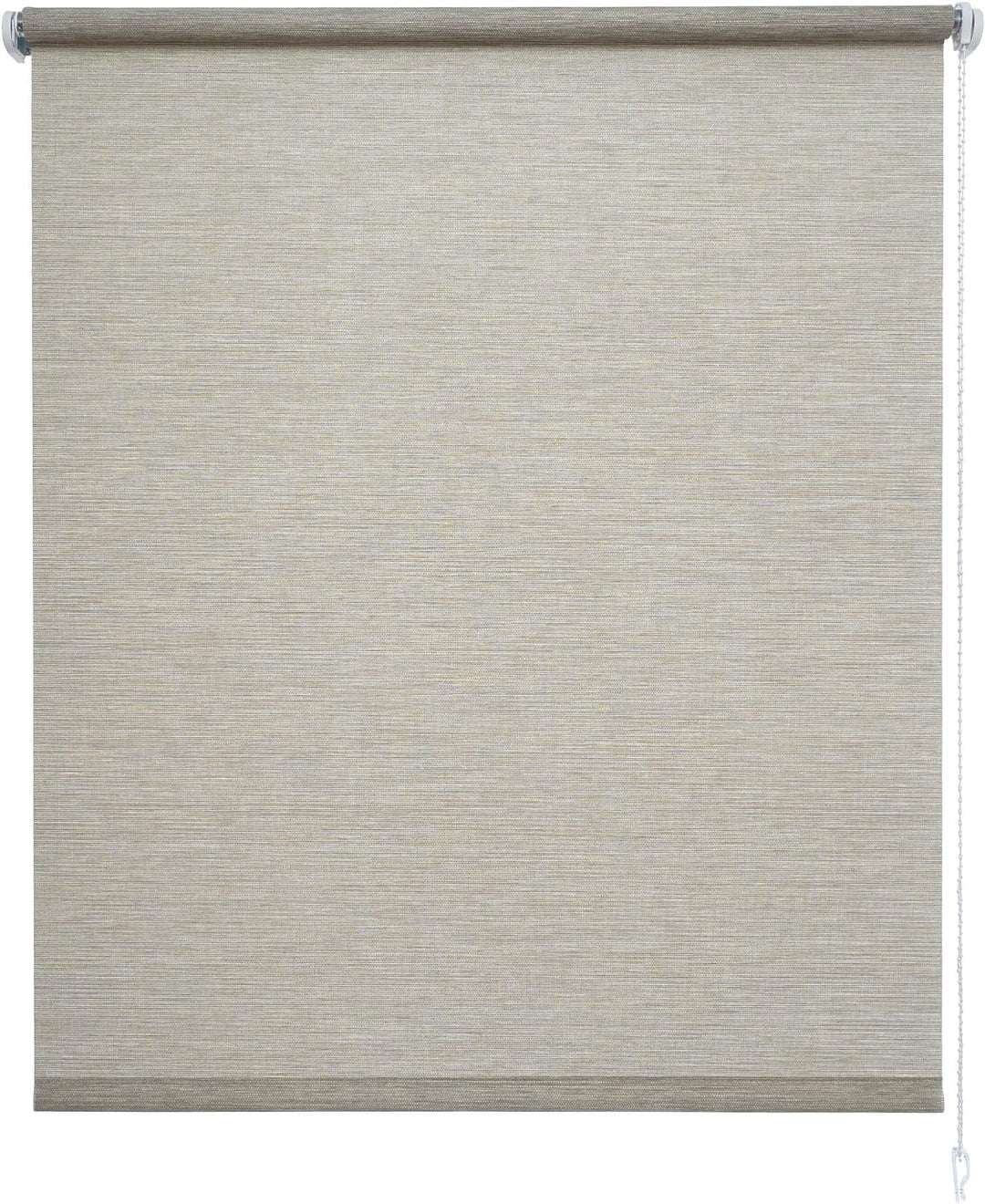Liedeco® Rollo, Fenster Rollo, Kettenzug-Rollo / 62 x 180 cm (Breite x Höhe), Struktur Natur Sand/St
