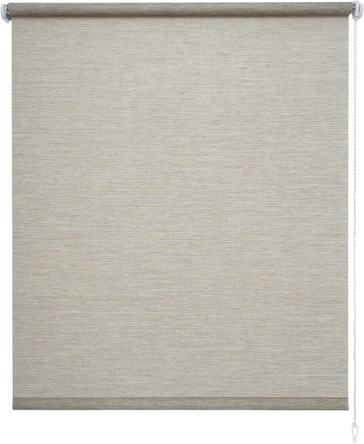 Liedeco® Rollo, Fenster Rollo, Kettenzug-Rollo / 62 x 180 cm (Breite x Höhe), Struktur Natur Sand/St