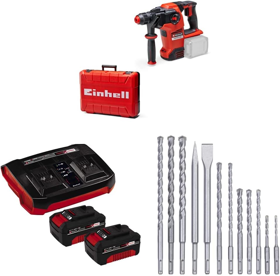 Einhell Akku-Bohrhammer HEROCCO 36/28 Power X-Change (36 V, 3.2 Joule, 4 Funktionen, Brushless, SDS