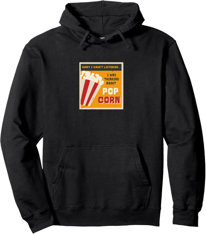 Popcorn essen Ironie Spruch Mais Popcorn Pullover Hoodie