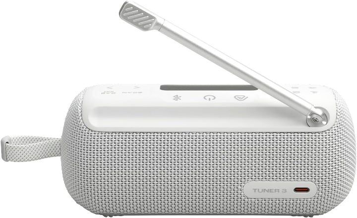 JBL Tuner 3, Tragbares DAB/DAB+/UKW Bluetooth Radio, Weiss, Weiss