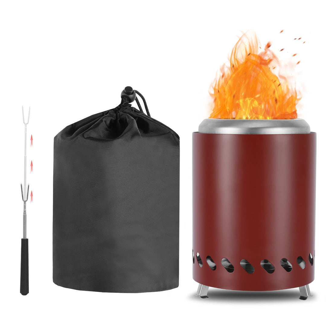 Mini Feuerschale für den Garten 14cm ⊘ * 20cm H, Campingkocher für den Aussenbereich die Ideal für B