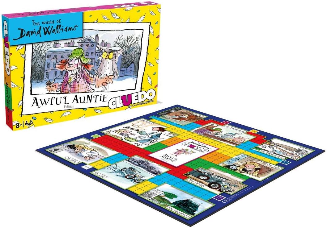 Winning Moves The World of David Walliams Awful Auntie Edition Cluedo Mystery Board Game, Play with